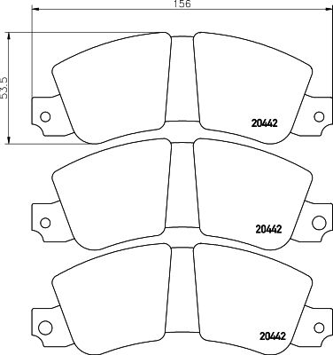 Комплект тормозных колодок, дисковый тормоз TEXTAR 2044201 для FIAT 130
