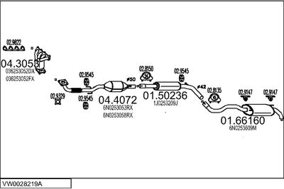 SISTEM DE ESAPAMENT MTS VW0028219A014064