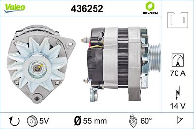 Генератор VALEO 436252 для RENAULT CLIO