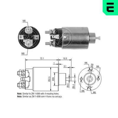 SOLENOID ELECTROMOTOR