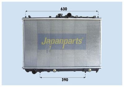 радиатор, охлаждане на двигателя JAPANPARTS RDA163026