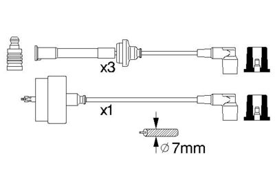 BOSCH Zündleitungssatz