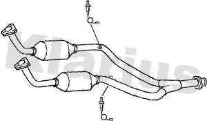 Катализатор KLARIUS 322242 для LAND ROVER DISCOVERY