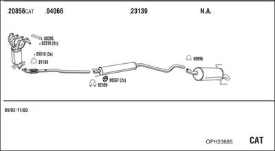 ABGASANLAGE WALKER OPH23685
