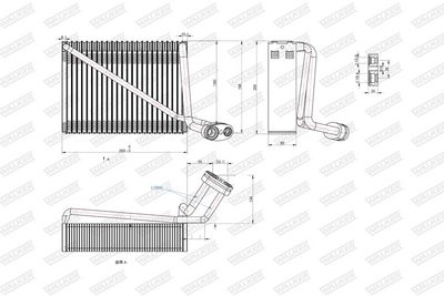 VERDAMPFER KLIMAANLAGE WALKER WEV00096 6