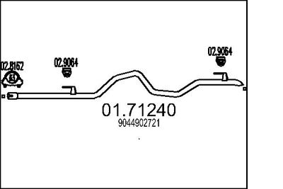 Rura wydechowa MTS 01.71240