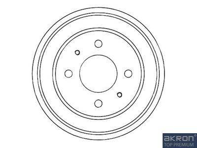 Тормозной барабан AKRON-MALÒ 1120044 для HYUNDAI ATOS