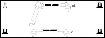 Комплект проводов зажигания LEMARK HOES761 для LEXUS GS