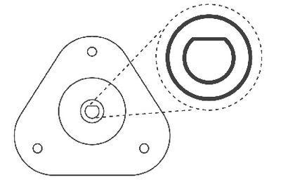 SET REPARATIE RULMENT SARCINA AMORTIZOR KYB SM5658 2