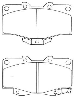 AISIN Комплект тормозных колодок, дисковый тормоз