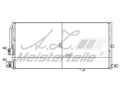 кондензатор, климатизация A.Z. Meisterteile AZMT-45-030-1659