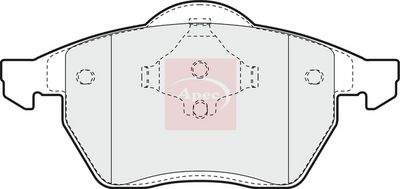APEC Brake Pad Set, disc brake PAD875
