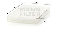 Filter, kupéventilation MANN-FILTER CU 3192