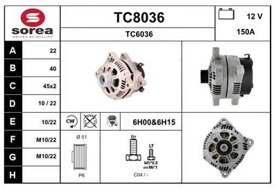 GENERATOR SNRA TC8036