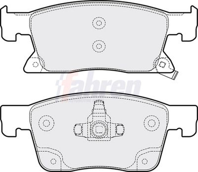 Fahren Brake Pad Set, disc brake FBP3779