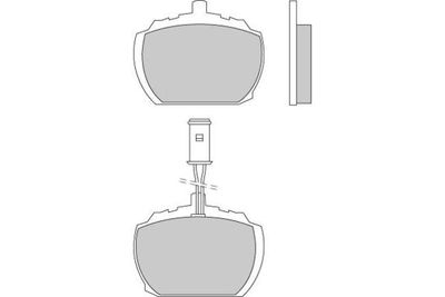 Комплект тормозных колодок, дисковый тормоз E.T.F. 12-0207 для RELIANT SCIMITAR