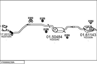 SISTEM DE ESAPAMENT MTS VW0068239A019705