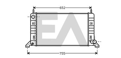 Радиатор, охлаждение двигателя EACLIMA 31R22030 для FORD ORION