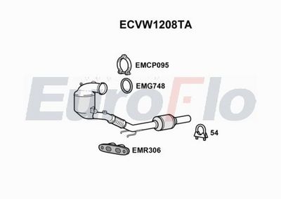 Katalizator EUROFLO 5Q0254503GX