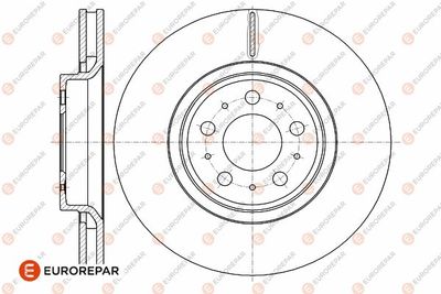 Тормозной диск EUROREPAR 1642754680 для VOLVO XC70