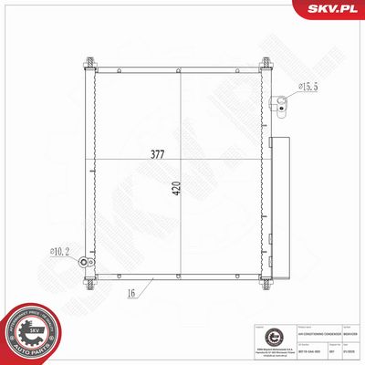 CONDENSATOR CLIMATIZARE ESEN SKV 86SKV259 5