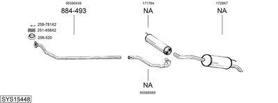 Изпускателна система BOSAL SYS15448