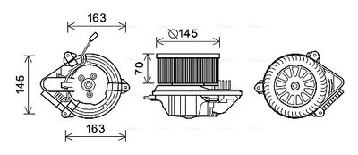 VENTILATOR HABITACLU AVA QUALITY COOLING PE8510