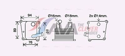 RADIATOR ULEI ULEI MOTOR AVA Clever Choice FD3598 2
