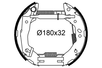 Комплект тормозных колодок VALEO 554992 для HYUNDAI ACCENT