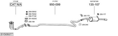 Układ wydechowy BOSAL SYS09377