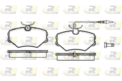 ROADHOUSE 2500.02 Тормозные колодки и сигнализаторы  для PEUGEOT 405 II (4B) 2.0 T 16 X4