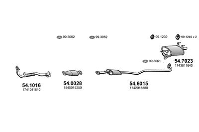 SISTEM DE ESAPAMENT ASSO ART4570