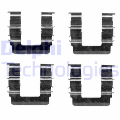Комплектующие, колодки дискового тормоза DELPHI LX0463 для KIA CLARUS