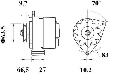 GENERATOR / ALTERNATOR MAHLE MG374 1
