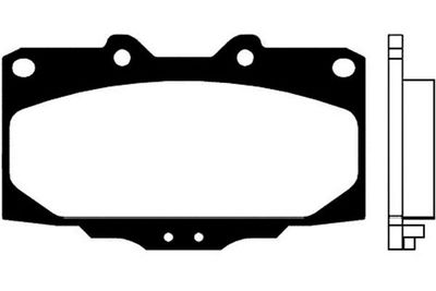 Kavo Parts Stabdžių trinkelių rinkinys, diskinis stabdys