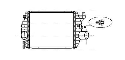 AVA QUALITY COOLING Intercooler, inlaatluchtkoeler (MS4357)