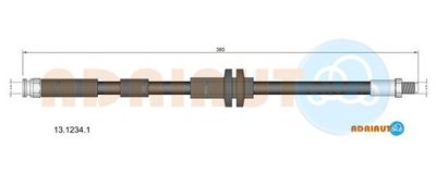 Тормозной шланг ADRIAUTO 13.1234.1 для FORD KA