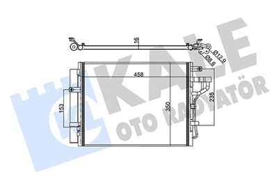 Конденсатор, кондиционер KALE OTO RADYATÖR 343120 для KIA PICANTO