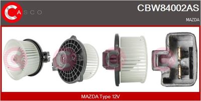 Вентилятор салона CASCO CBW84002AS для MAZDA 6