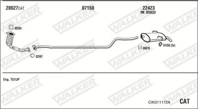 SISTEM DE ESAPAMENT WALKER CIK011172A