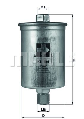 KNECHT KL 184 Топливный фильтр  для AUDI COUPE (Ауди Коупе)