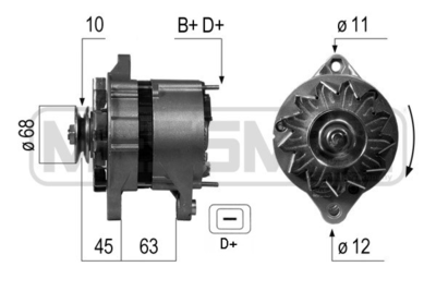 WILMINK-GROUP WG2011760 Генератор  для FIAT 124 (Фиат 124)