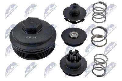 Kryt, pouzdro olejového filtru NTY CCL-VW-039