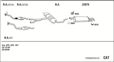 SISTEM DE ESAPAMENT WALKER VWK007941A