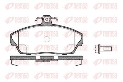 REMSA 0337.10 Тормозные колодки и сигнализаторы  для LAND ROVER FREELANDER I Soft Top (L314) 2.0 DI 4x4