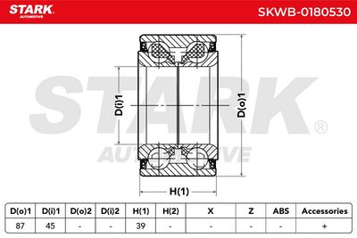 комплект колесен лагер STARK SKWB-0180530