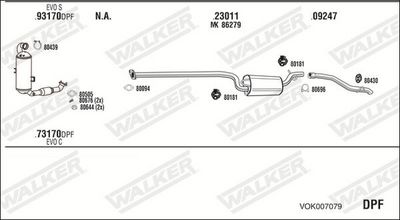 Изпускателна система WALKER VOK007079