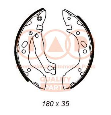 Комплект тормозных колодок IAP QUALITY PARTS 705-07012 для HYUNDAI PONY