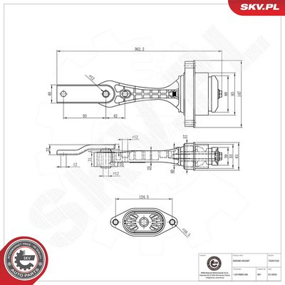 Zavěšení motoru ESEN SKV 75SKV103