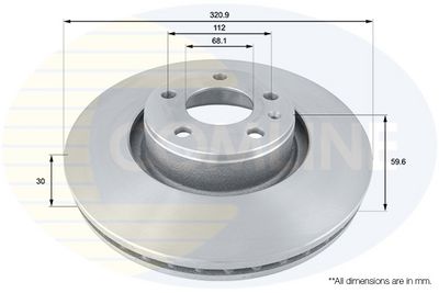Brzdový kotouč COMLINE ADC1465V
